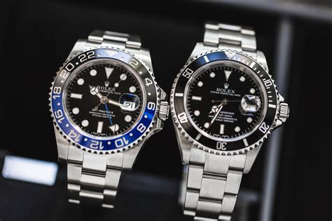 rolex gmt blue black vs submariner|More.